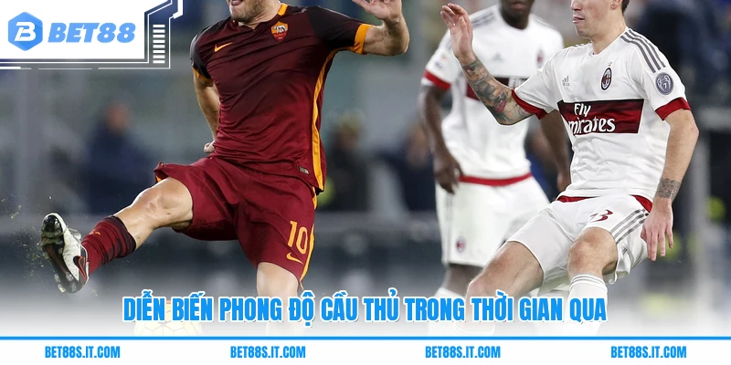 Diễn biến phong độ cầu thủ trong thời gian qua